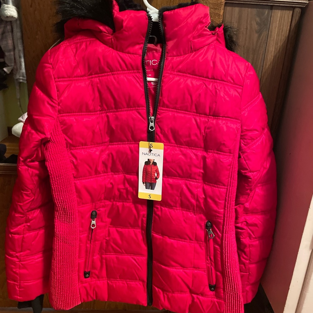 Nautica jacket. With removable hood
